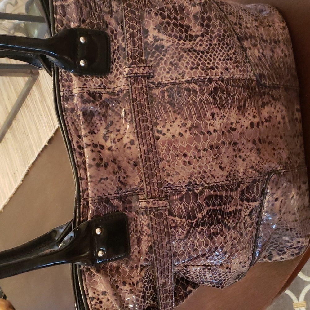 Calvin Klein Python Print Handbag - image 3